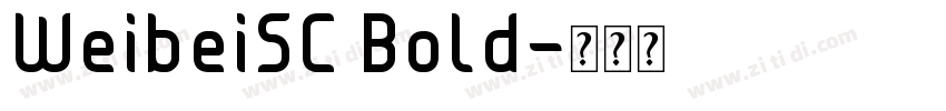 WeibeiSC Bold字体转换
